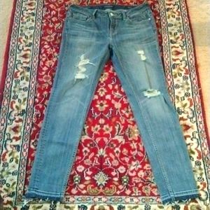 VIGOSS- The Chelsea Distressed Skinny Raw Hem Ankle Jean sz 28